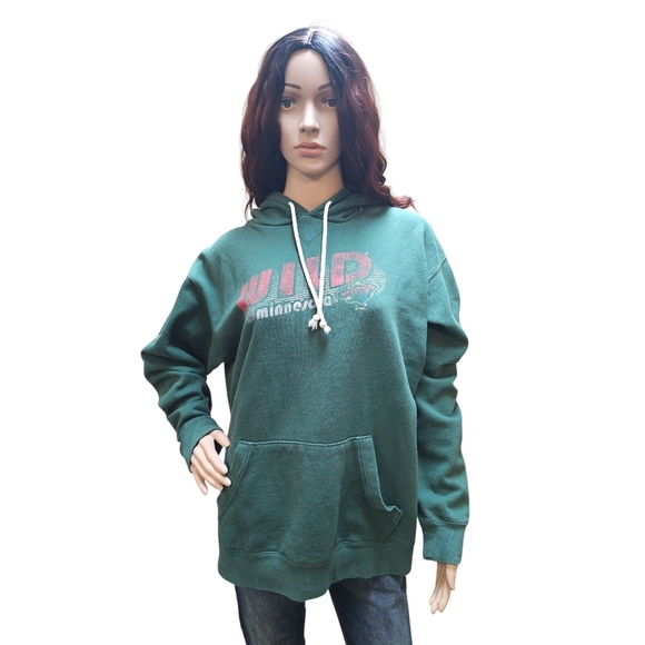 NHL Minnesota Wild Green Pullover Hoodie with Relaxed Fit - Picture 1 of 5